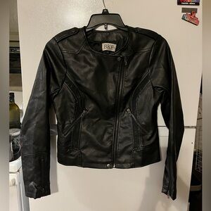 BKE Women's Black Motorcycle Jacket‎ Size M